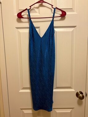 Victoria's Secret Blue Jacquard Slip